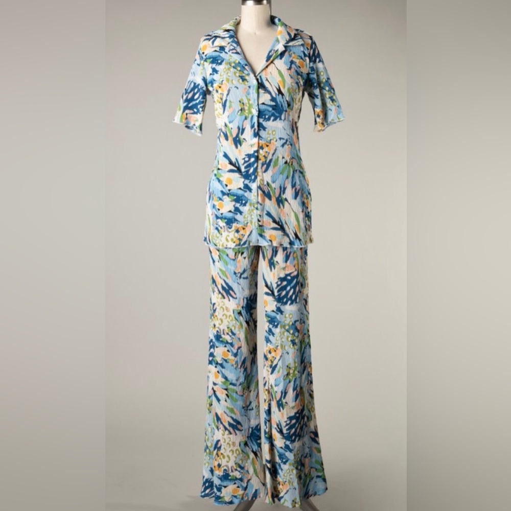 Your Muse Blue Pant Set